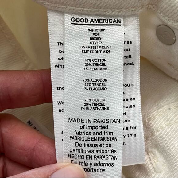 Good American Slit Front Midi 0/25 - Picture 8 of 9